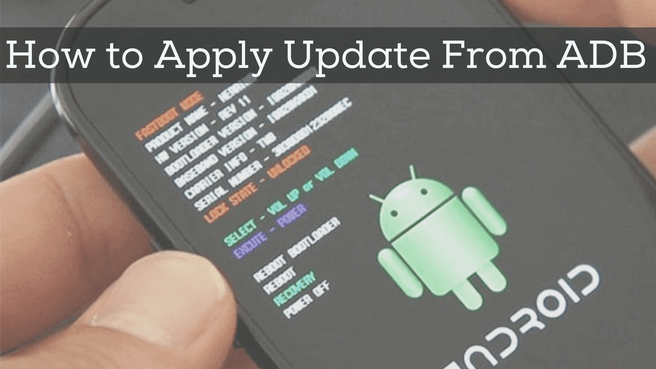 How to Apply Update from ADB on Android